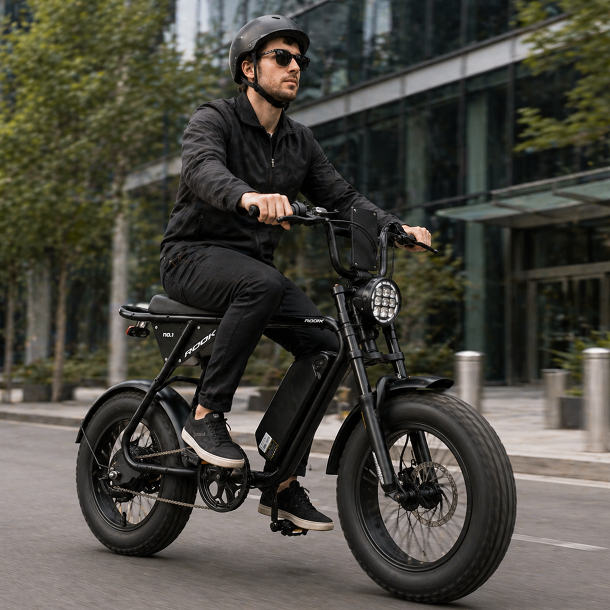 16" Mini Retro Fat Tire E-Bike 36V 250W, Hydraulic Brake, Double Suspension Vintage E-Bike - Image 2