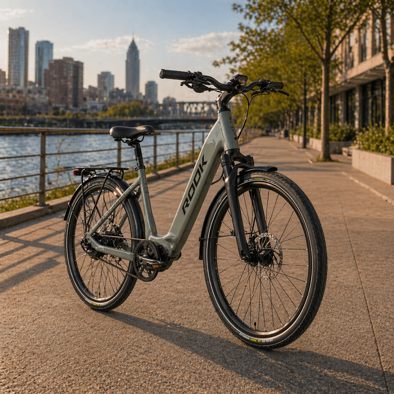 29 inch mid drive city e-bike, alloy frame hydraulic brake urban electric bike - Image 3