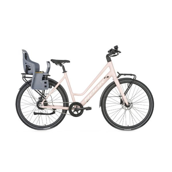28" Family City E-Bike 36V 250W with Child Seat, Hydraulic Brake Commuter E-Bike