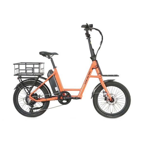 20" Step-Through City E-Bike 36V 350W, Shimano 7-Speed, Kmars Disc Brake with Rear Basket