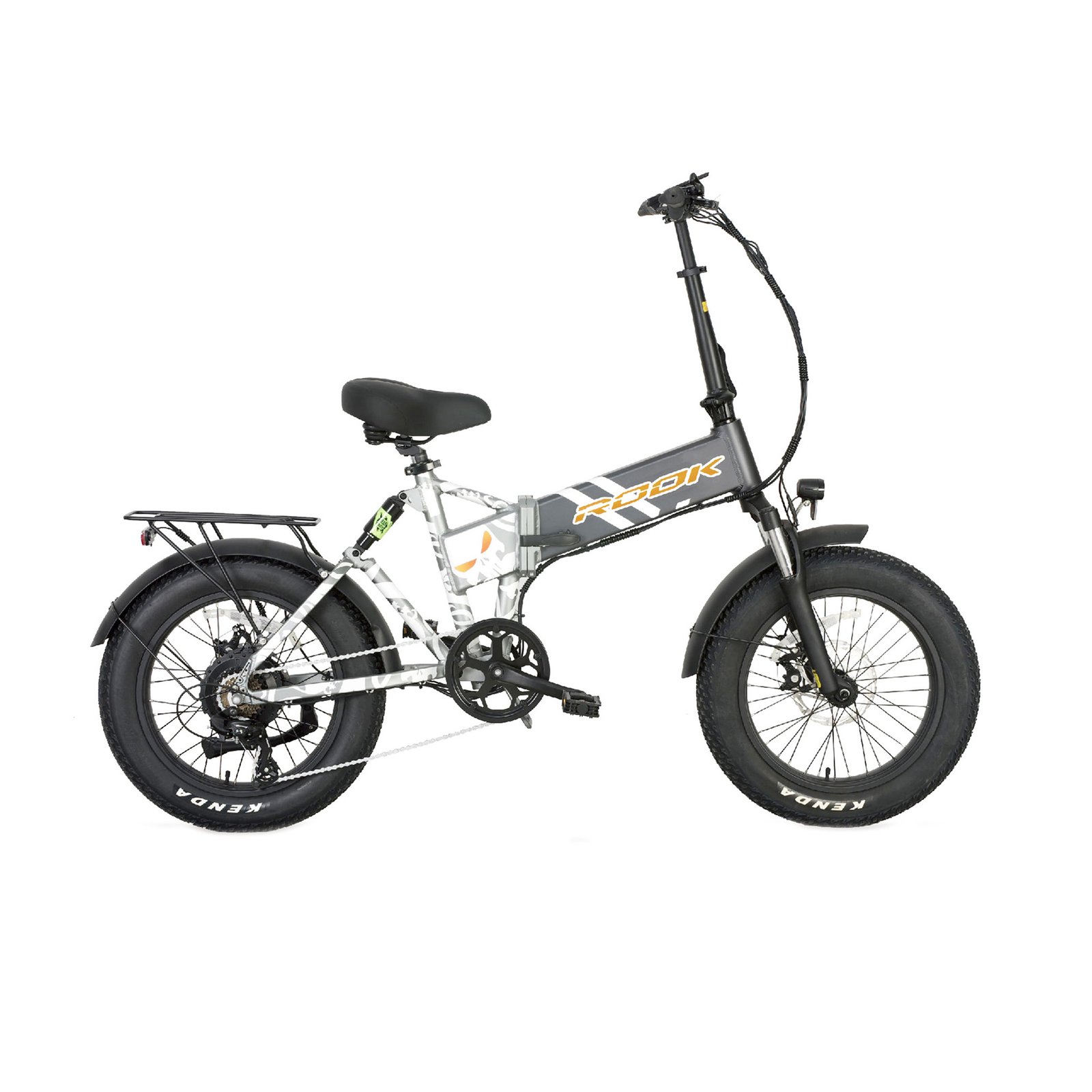 20" Foldable Fat Tire E-Bike 48V 1000W, Shimano 7-Speed, Tektro Disc Brake with Kenda Tires