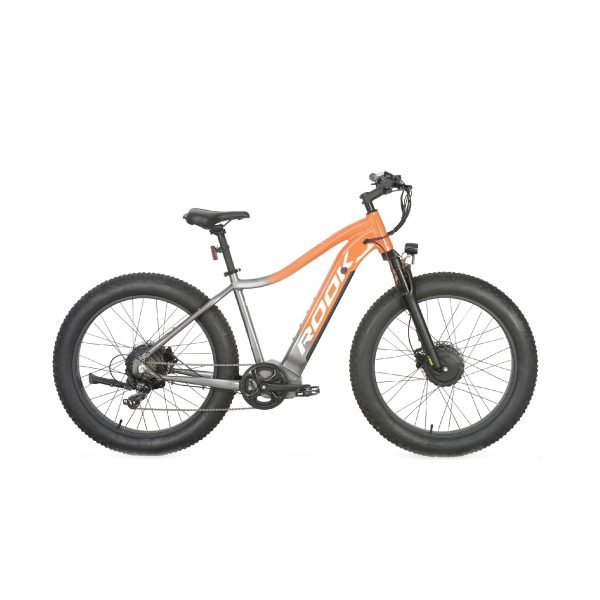 26" Fat Tire Step-Through E-Bike 48V 250W, Shimano 7-Speed, Hydraulic Brake All-Terrain E-Bike