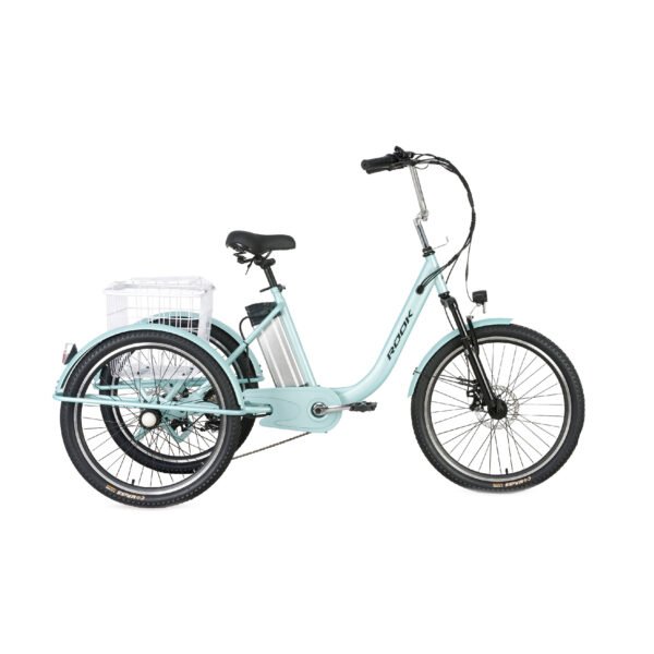 24" Classic 3-Wheel Electric Trike 48V 250W, 6-Speed, Step-Through Leisure E-Trike