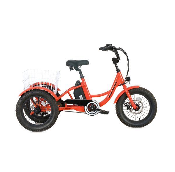 16" Compact 3-Wheel Fat Tire Electric Trike 24V 250W, Single-Speed, Beginner-Friendly E-Trike