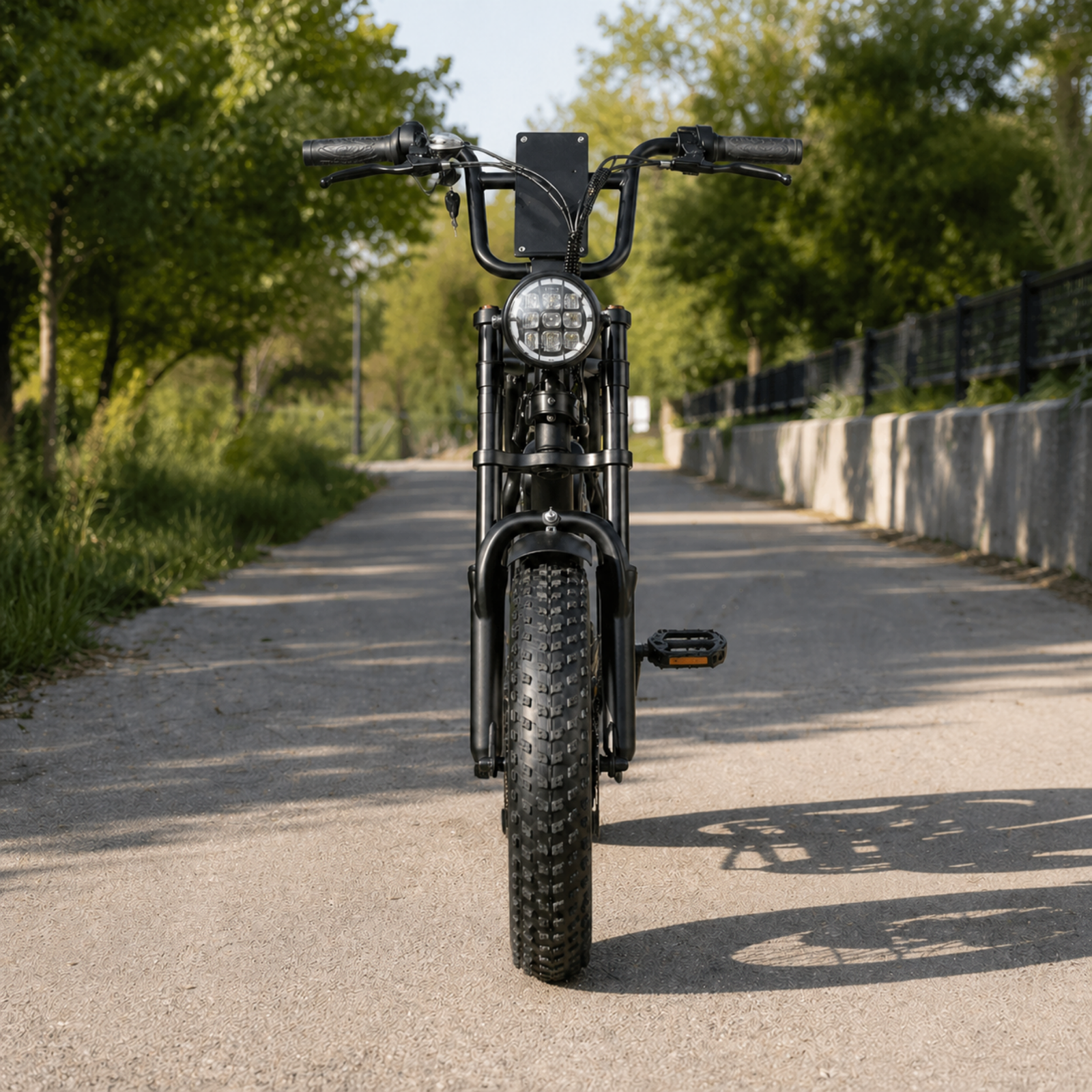 16" Mini Retro Fat Tire E-Bike 36V 250W, Hydraulic Brake, Double Suspension Vintage E-Bike - Image 3