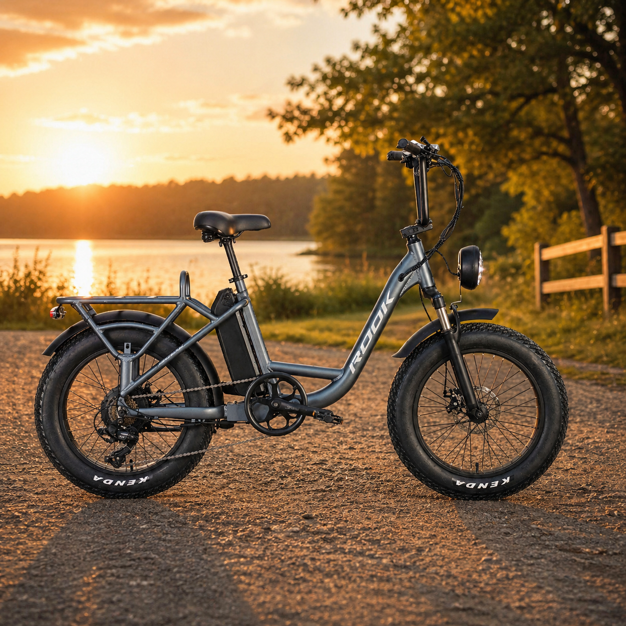 20" Step-Through Fat Tire E-Bike 48V 500W, Shimano 7-Speed, Logan Disc Brake Cargo E-Bike - Image 3