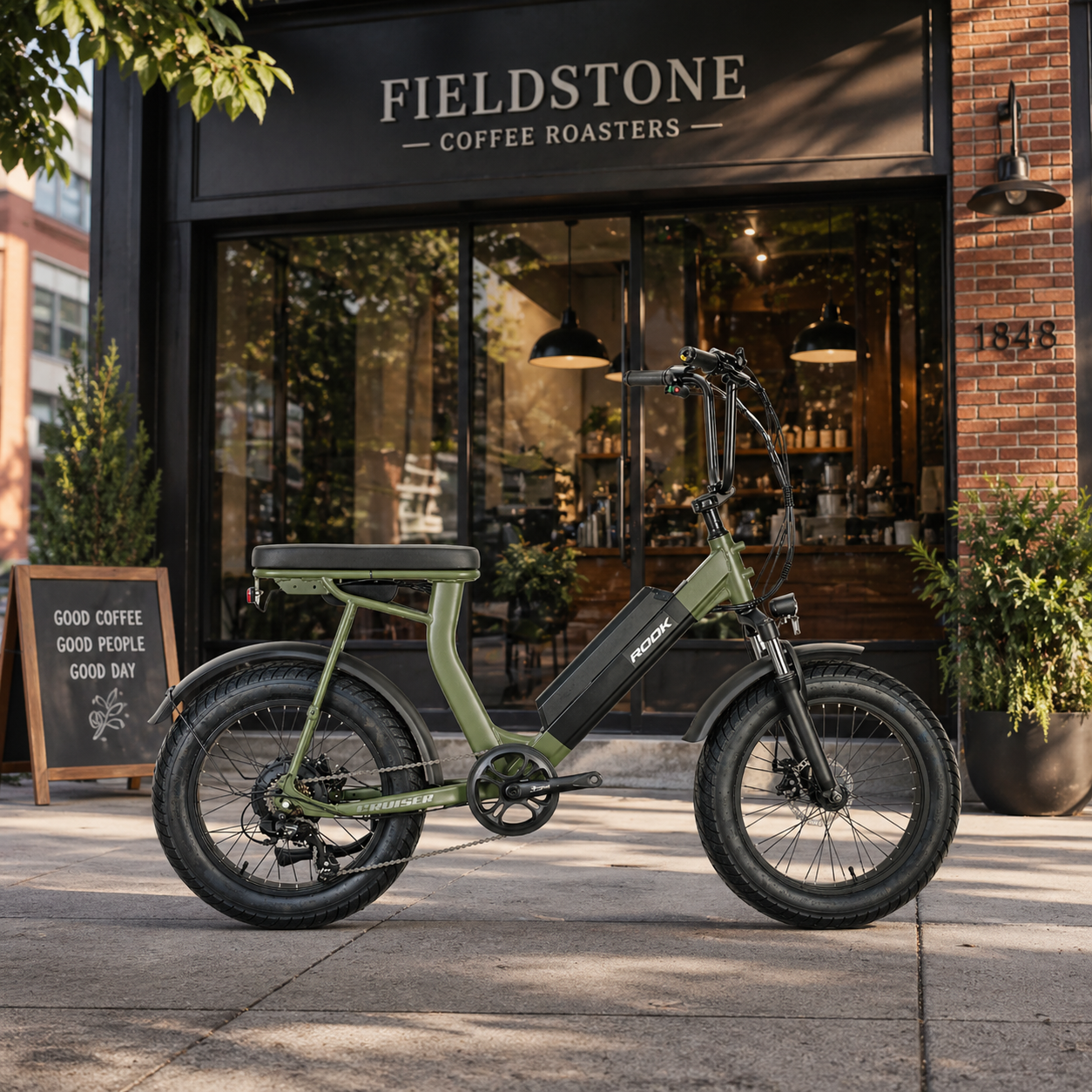 20" Foldable Fat Tire E-Bike 48V 500W, Shimano 7-Speed, Logan Disc Brake Commuter E-Bike - Image 5