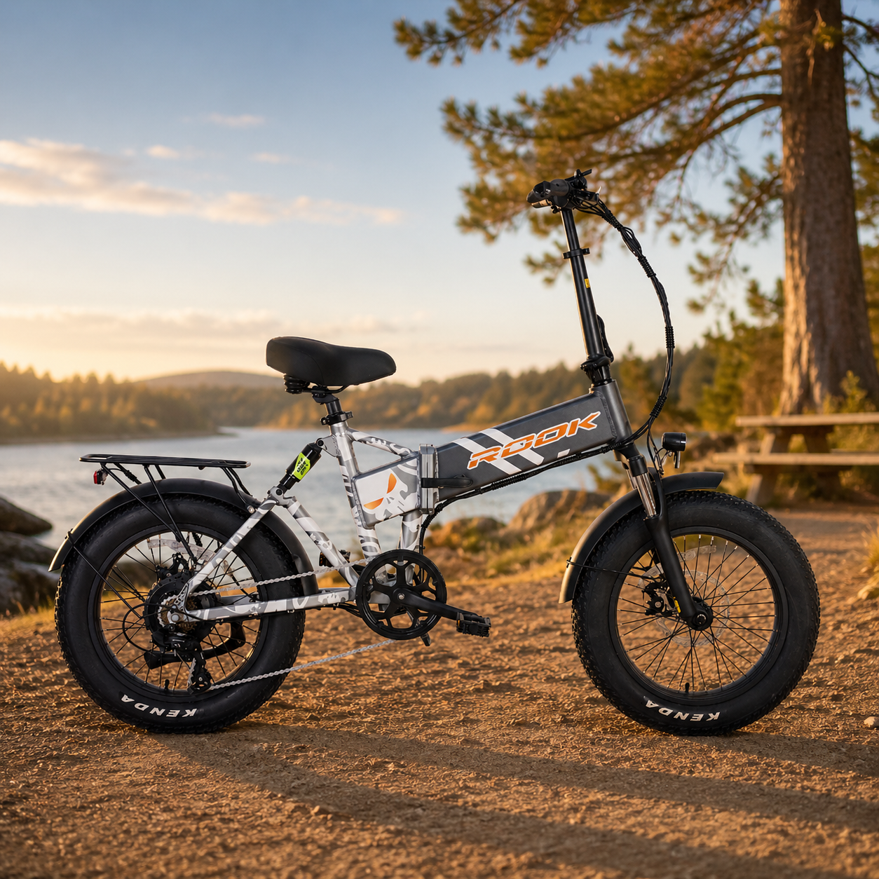 20" Foldable Fat Tire E-Bike 48V 1000W, Shimano 7-Speed, Tektro Disc Brake with Kenda Tires - Image 3
