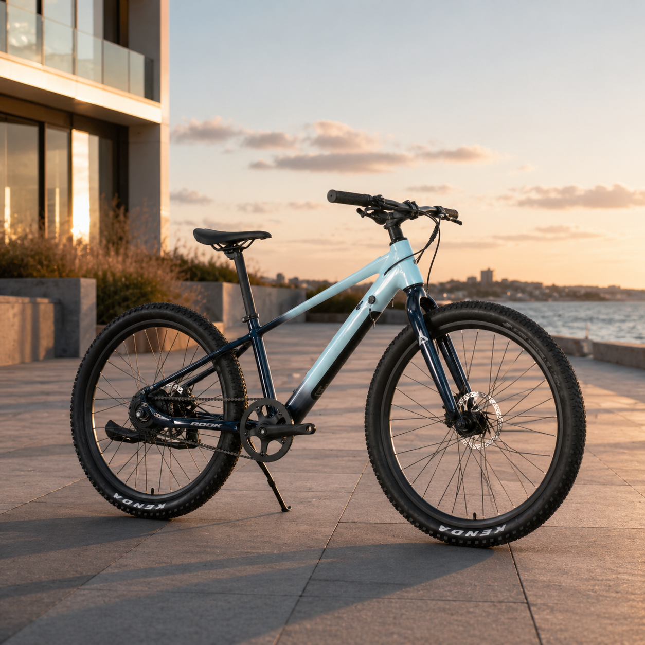 24" Kids' Mountain E-Bike 24V 250W, Single-Speed, Hydraulic Brake Youth E-Bike - Image 2