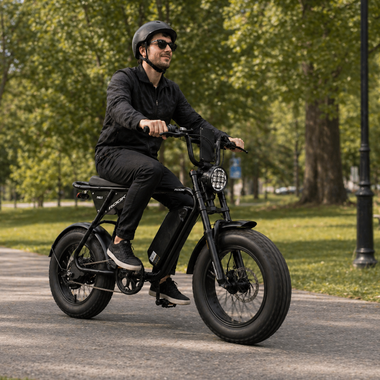 16" Mini Retro Fat Tire E-Bike 36V 250W, Hydraulic Brake, Double Suspension Vintage E-Bike - Image 5