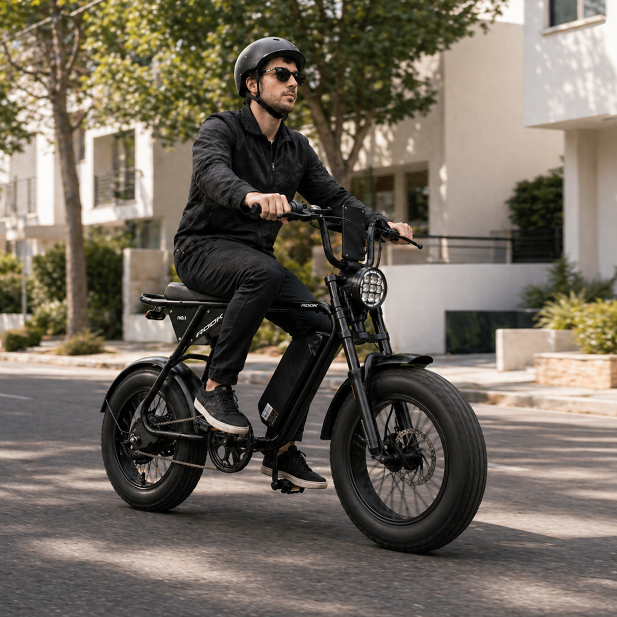 16" Mini Retro Fat Tire E-Bike 36V 250W, Hydraulic Brake, Double Suspension Vintage E-Bike - Image 4