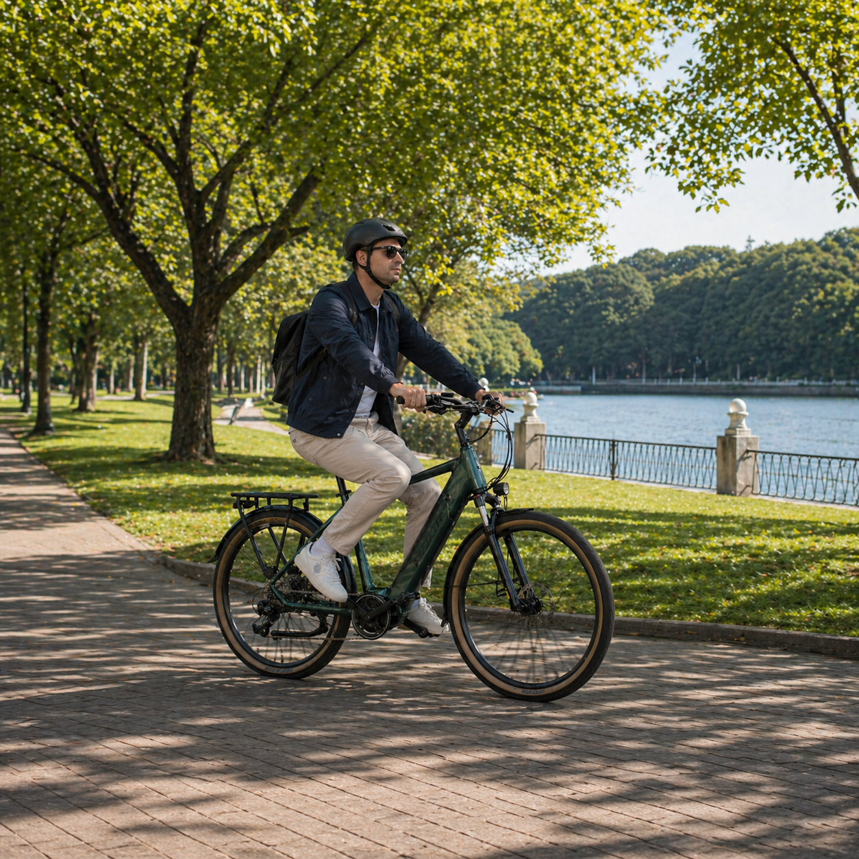 27.5 inch step through e-bike, ladies city electric bike, disc brake commuter bicycle - Image 5