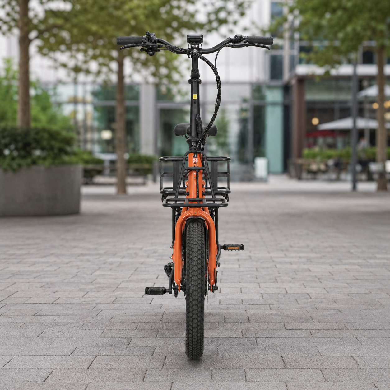 20" Step-Through City E-Bike 36V 350W, Shimano 7-Speed, Kmars Disc Brake with Rear Basket - Image 4