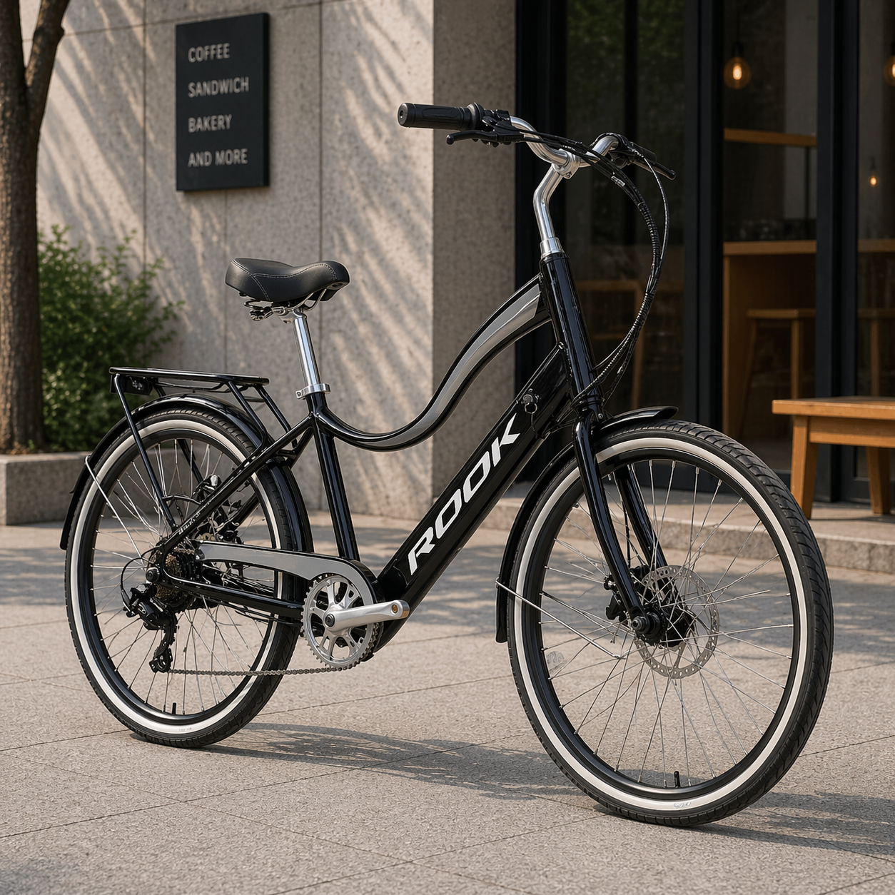 27.5" City E-Bike 36V 500W, 13Ah Battery, Shimano 7-Speed High-Power Urban E-Bike - Image 4