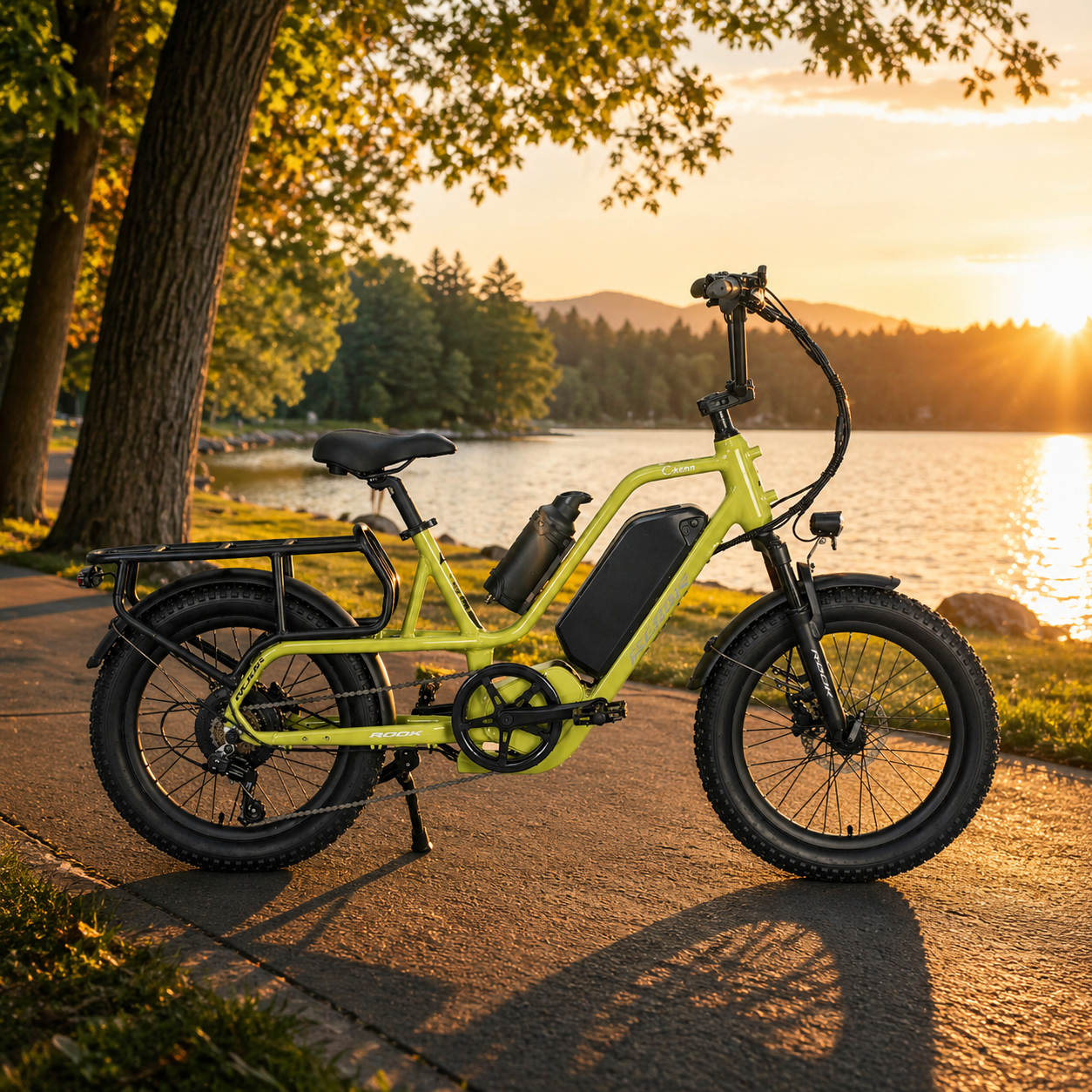 20" Step-Through Fat Tire E-Bike 48V 500W, Shimano 7-Speed, Hydraulic Brake Cargo E-Bike - Image 5