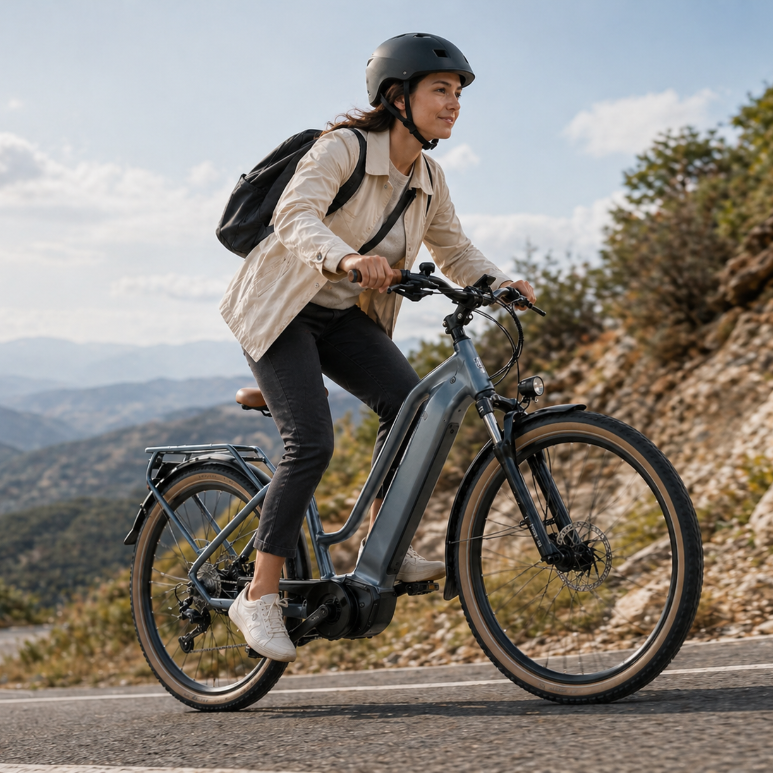 28" City E-Bike 36V 250W, 13Ah Battery, Shimano 9-Speed Urban Commuter E-Bike - Image 4