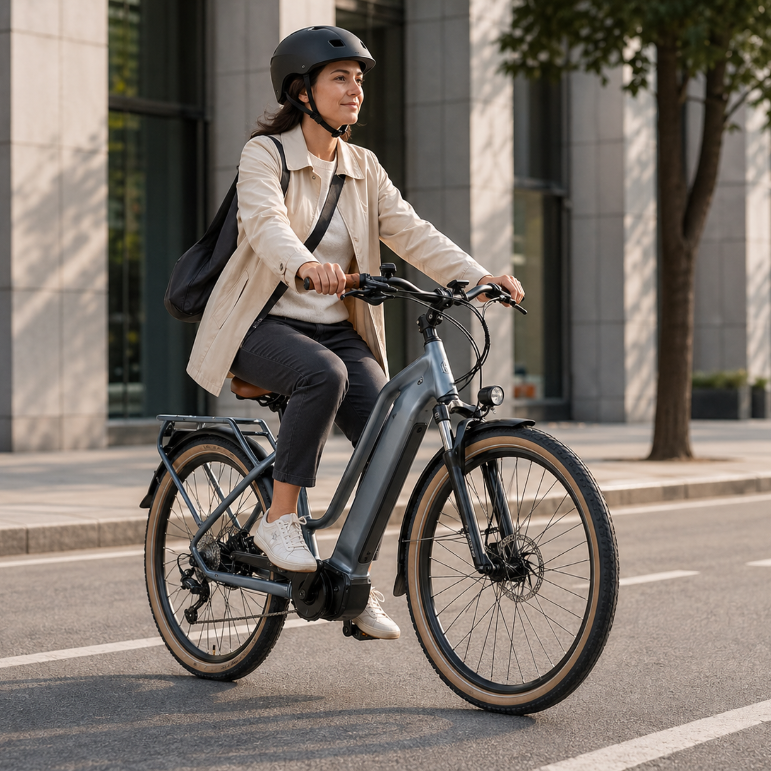 28" City E-Bike 36V 250W, 13Ah Battery, Shimano 9-Speed Urban Commuter E-Bike - Image 5